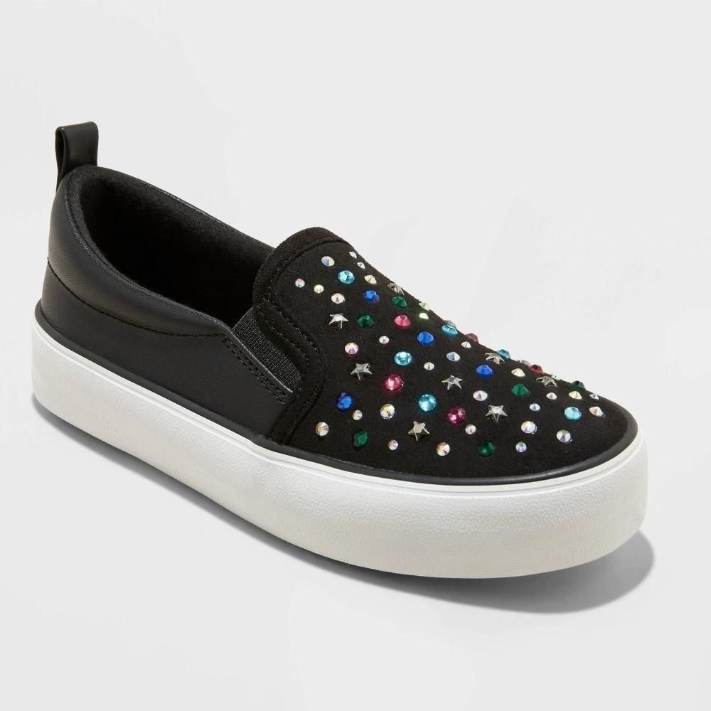Kids' Hanna Slip-on Sneakers - Art Class™ Black 13